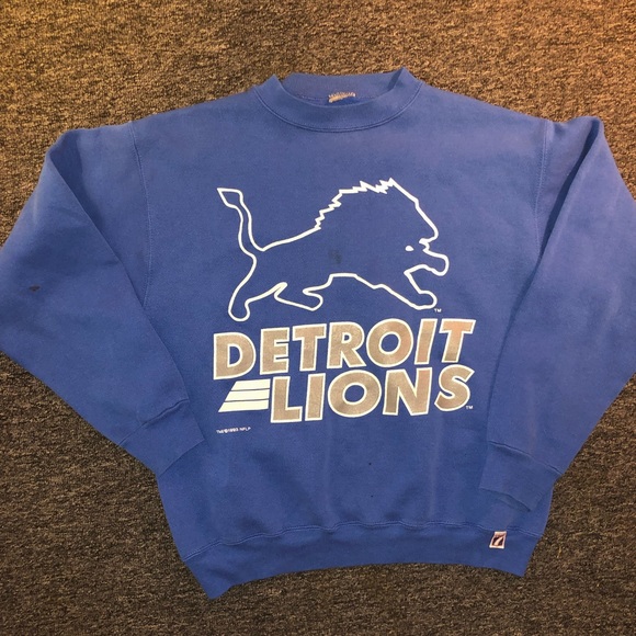 vintage detroit lions crewneck